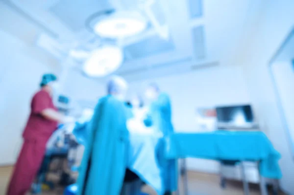 Blur of group of veterinarian surgery in operation room — Stock Photo, Image