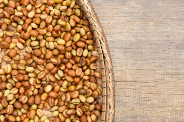 Arka plan için kahve çekirdekleri