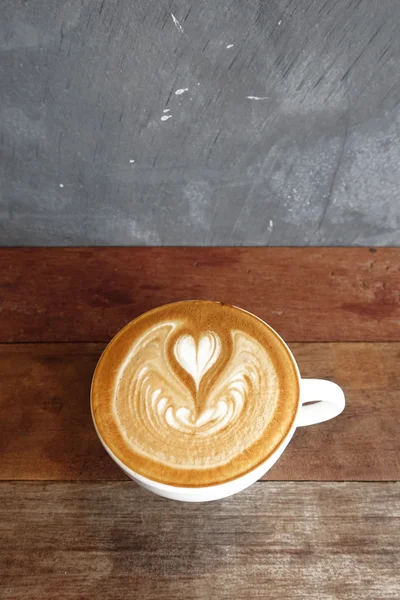 Latte art kávét — Stock Fotó