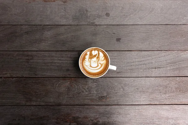 Kubek kawa latte — Zdjęcie stockowe