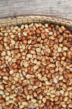 Arka plan için kahve çekirdekleri