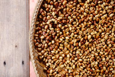 Arka plan için kahve çekirdekleri