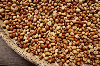 Arka plan için kahve çekirdekleri