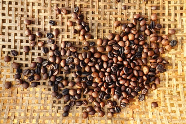 Close up of coffee beans background — Stock Photo, Image