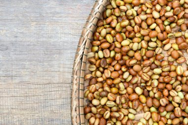 Arka plan için kahve çekirdekleri