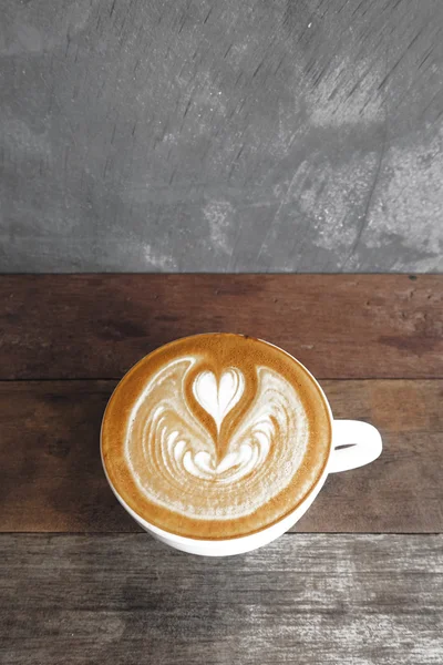 Tasse de café latte art — Photo