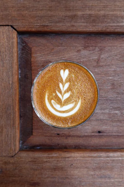 Tasse de café latte art — Photo