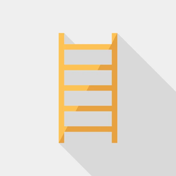 Escalera icono plano — Vector de stock