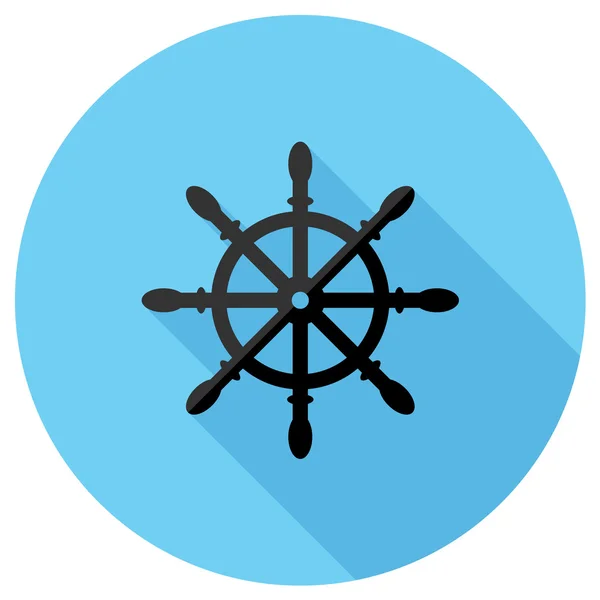 Hajó kerék ikon — Stock Vector