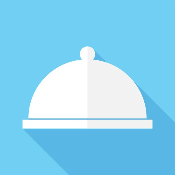 Restaurant cloche pictogram. — Stockvector