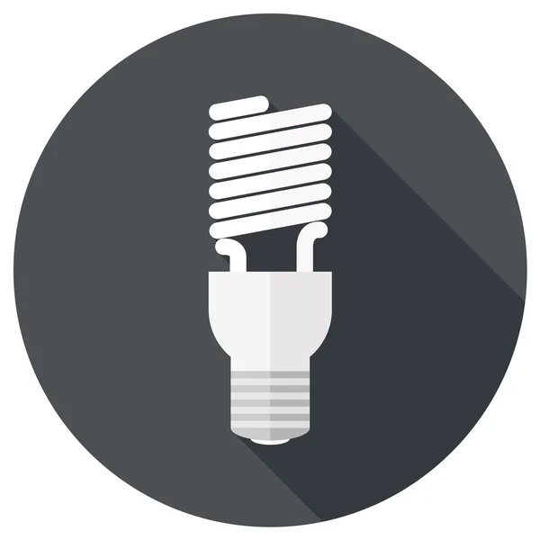 Compacte fluorescerende lamp pictogram — Stockvector