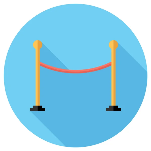 Icona della corda di barriera — Vettoriale Stock