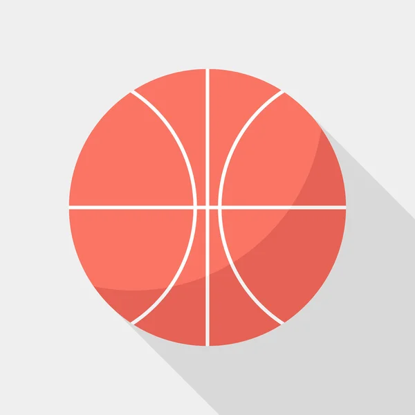 Icono de pelota de baloncesto. — Vector de stock