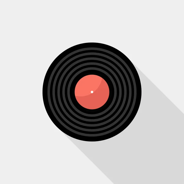 Gramophone record pictogram. — Stockvector