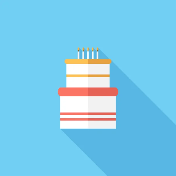 Icône de gâteau. — Image vectorielle