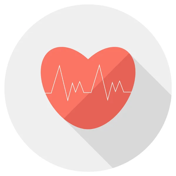 Icono de electrocardiografía — Vector de stock