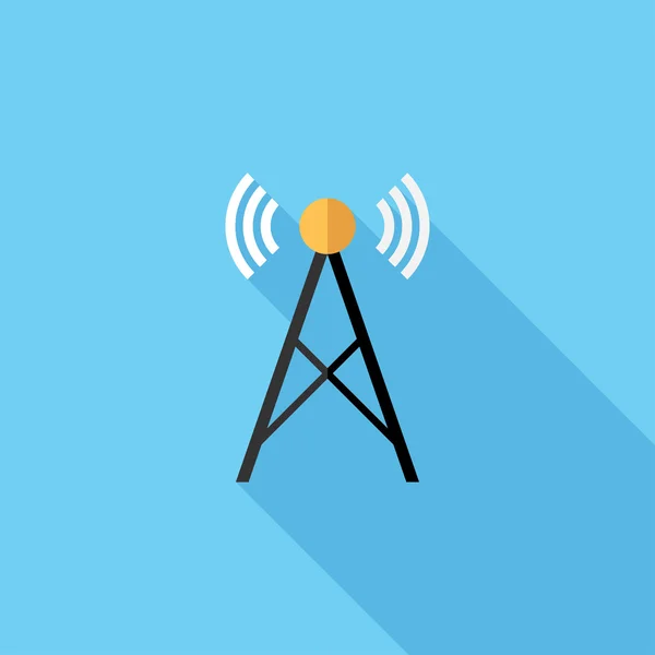 Icono de torre de radio — Vector de stock