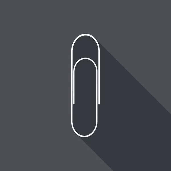 Paperclip pictogram. — Stockvector