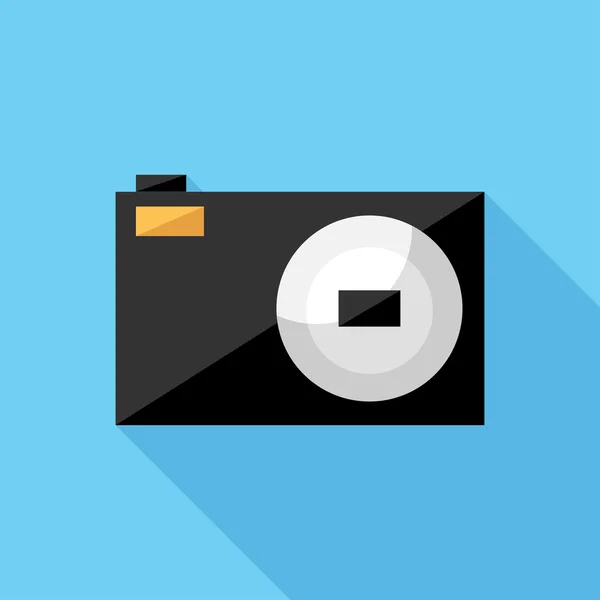 Point-and-shoot camera-icoontje — Stockvector