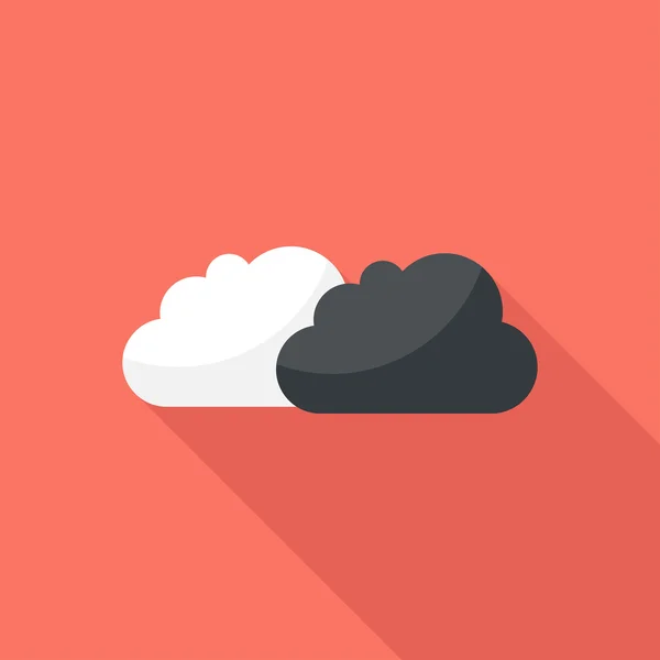 Wolken pictogram. — Stockvector