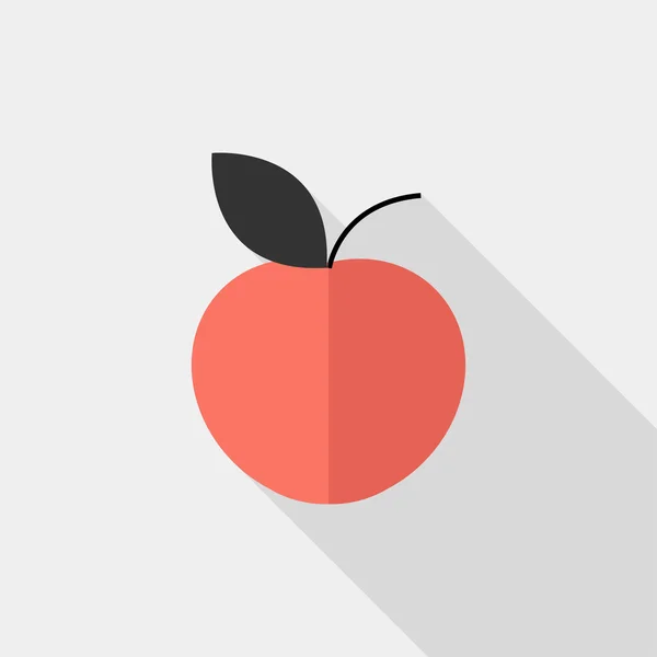 Icono de manzana . — Vector de stock