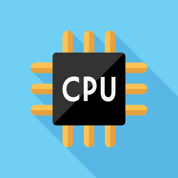 Ikona CPU. — Stockový vektor