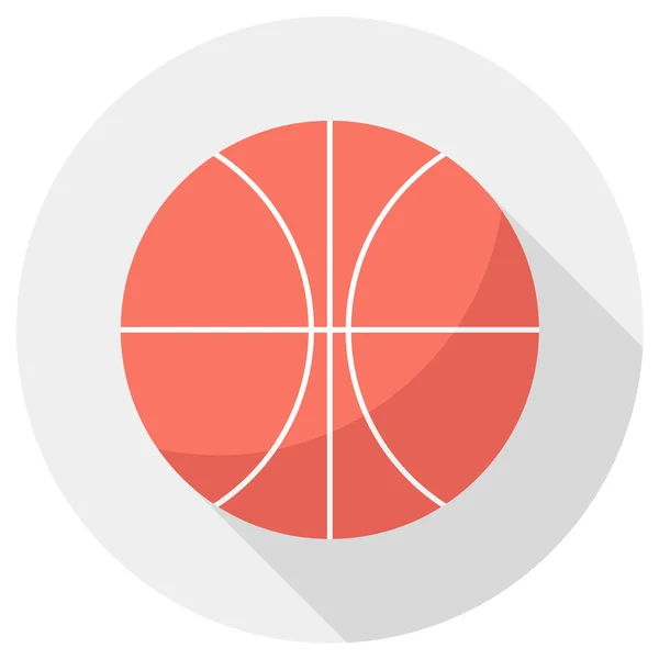 Icono de pelota de baloncesto. — Vector de stock