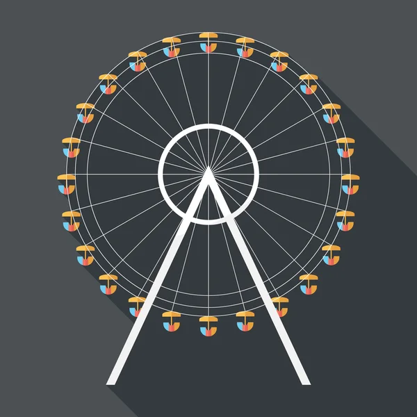 Riesenrad-Ikone — Stockvektor