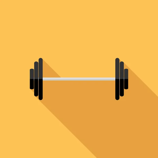 Barbell pictogram. — Stockvector