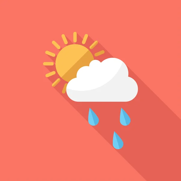 Icono de lluvia . — Vector de stock