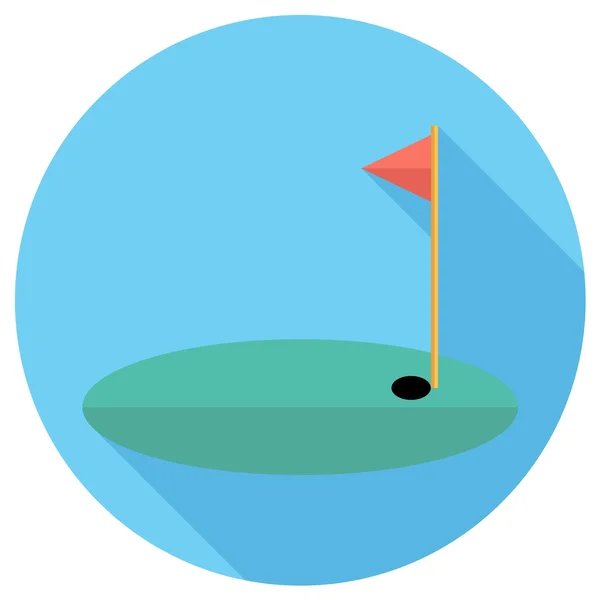 Golf flat icon — Stock Vector