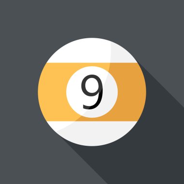 Bilardo topu simgesini.