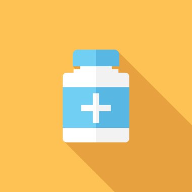 İlaç şişesi simgesi.