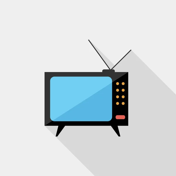 Pictogram voor het instellen van TV — Stockvector