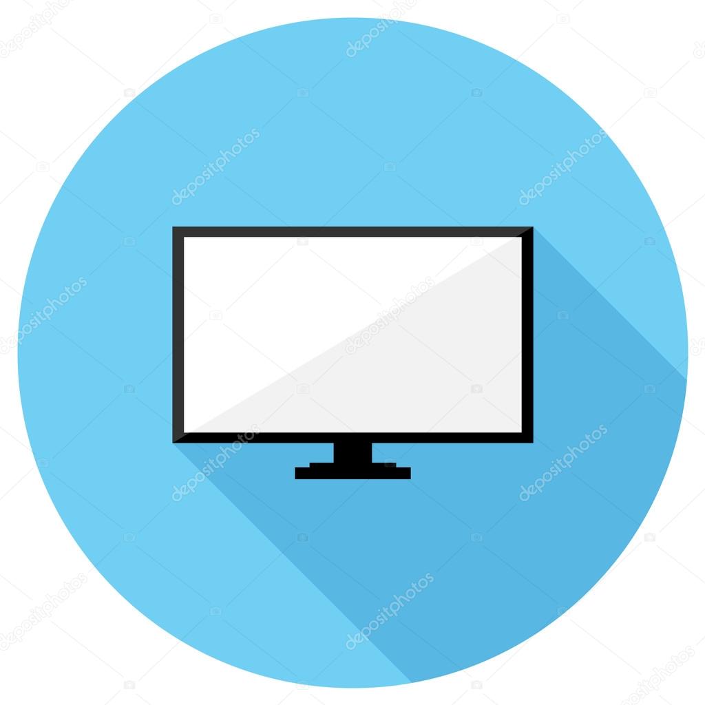 Pequeña Televisión Azul Aislada 3d De La TV Stock de ilustración -  Ilustración de icono, conjunto: 80727395