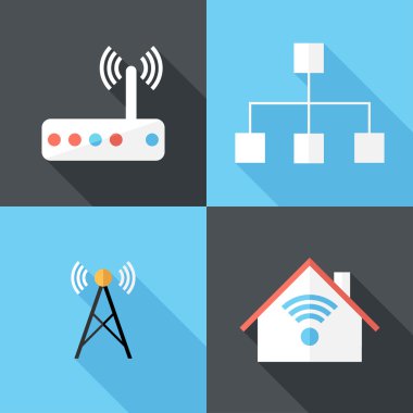 radyo kulesi simgeler.