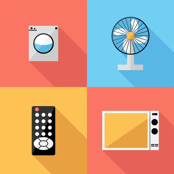 Iconos de electrodomésticos. — Vector de stock