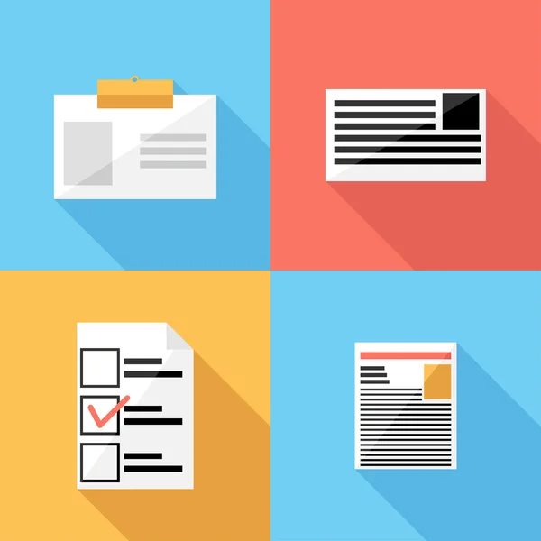 Newspaper and bulletin icons. — Stockový vektor