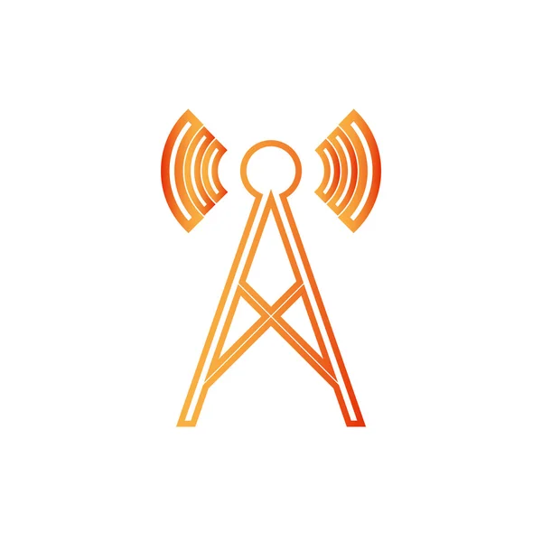 Radio tower icon — Stock Vector