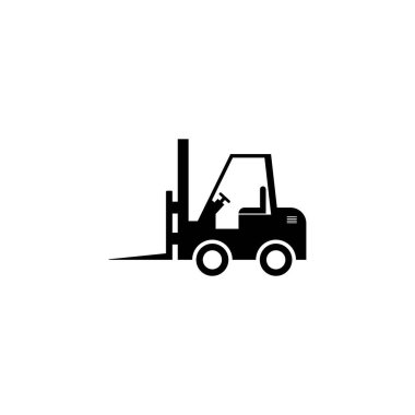 Forklift logo stok illüstrasyon tasarımı