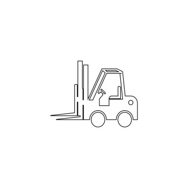 Forklift logo stok illüstrasyon tasarımı