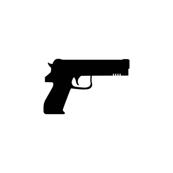 Pistolet Puissant Pistolet Arme Poing Illustration Vectorielle — Image vectorielle