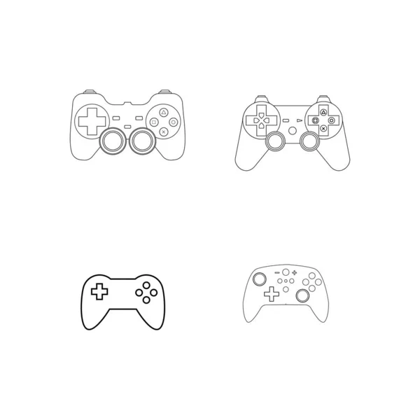 Spel Stick Logotyp Illustration Design — Stock vektor