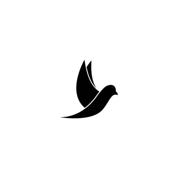 Pájaro Logo Plantilla Vector Ilustración — Archivo Imágenes Vectoriales