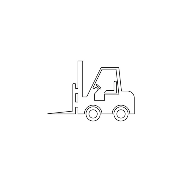 Gaffeltruck Logotyp Stock Illustration Design — Stock vektor