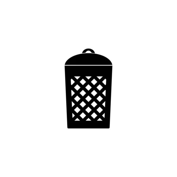 Trash Can Logo Illustration Design — Stock Vector