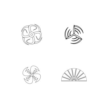 Rüzgar fan logosu çizimi