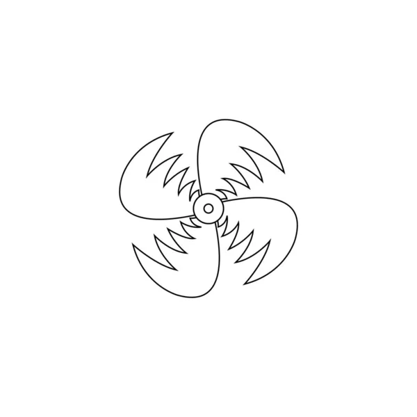 Σχεδιασμός Εικονογράφησης Λογότυπου Ανεμιστήρα — Διανυσματικό Αρχείο