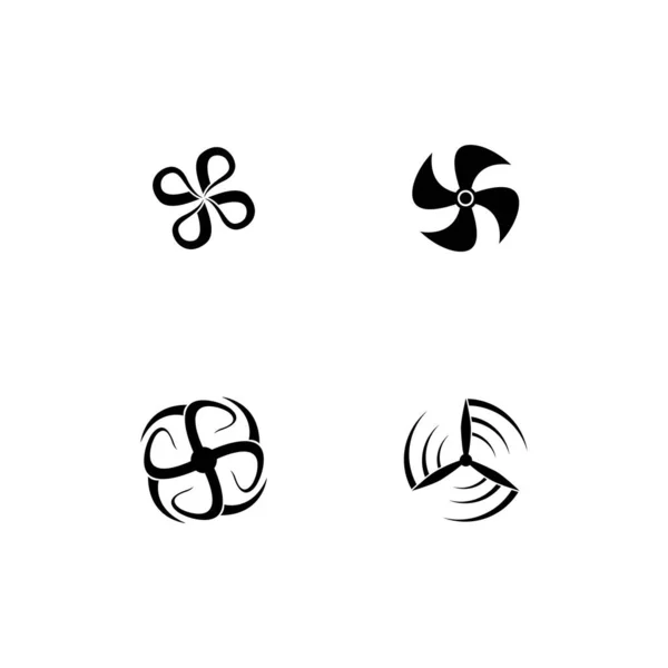 Дизайн Ілюстрації Логотипу Вітрового Вентилятора — стоковий вектор