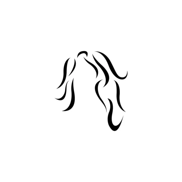Дизайн Логотипа Волос — стоковый вектор